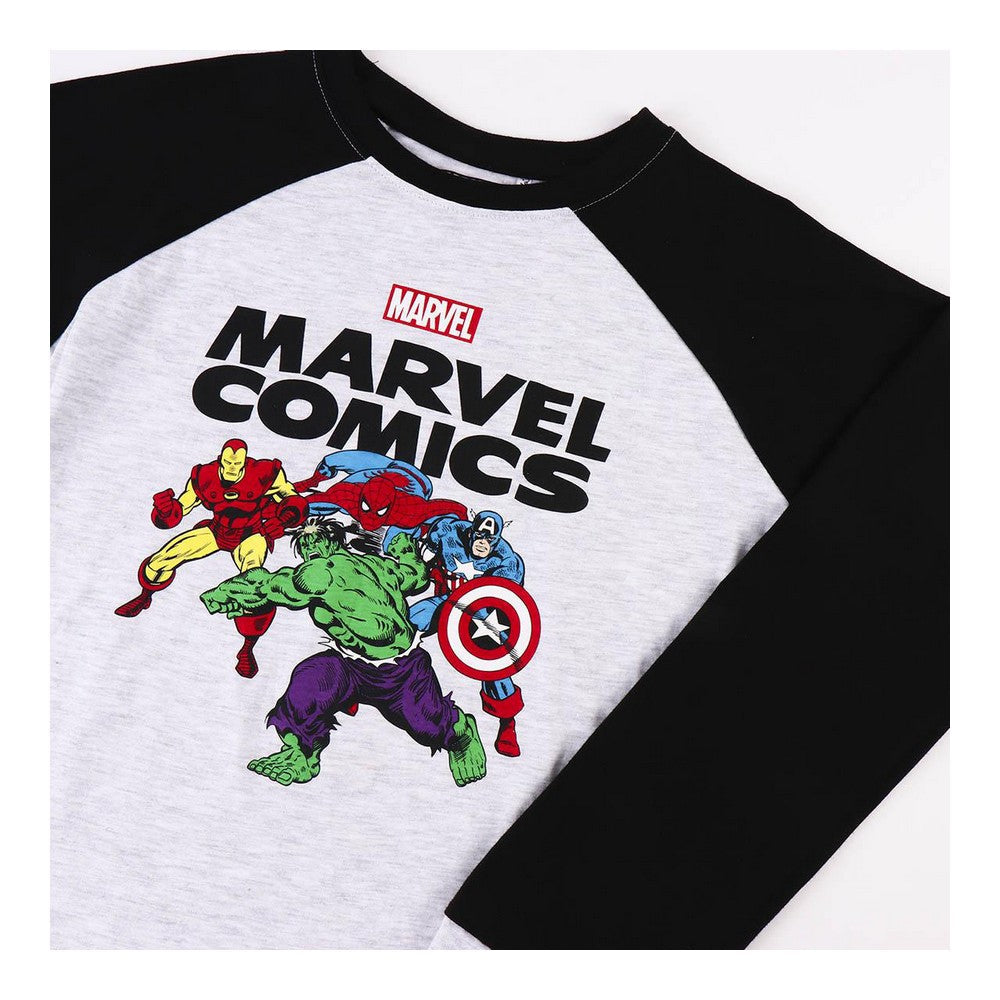 Kinderpyjama Marvel Grau – Komfortable Superhelden-Träume