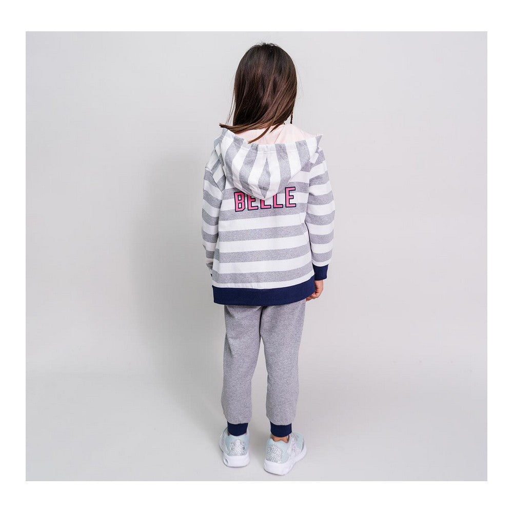 Disney Prinzessinnen Kinder-Trainingsanzug, 3-teilig in Grau