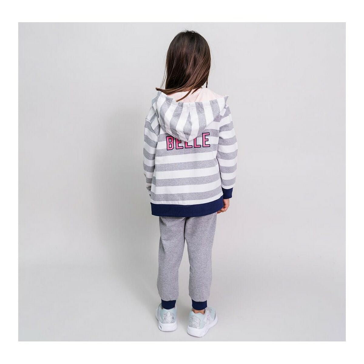 Disney Prinzessinnen Kinder-Trainingsanzug, 3-teilig in Grau