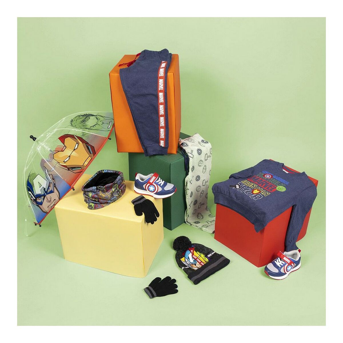 Marvel Kinder-Trainingsanzug, 3-teilig in Dunkelblau