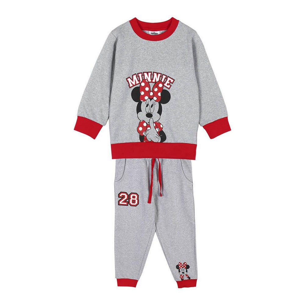 Minnie Mouse Kinder-Trainingsanzug in Grau