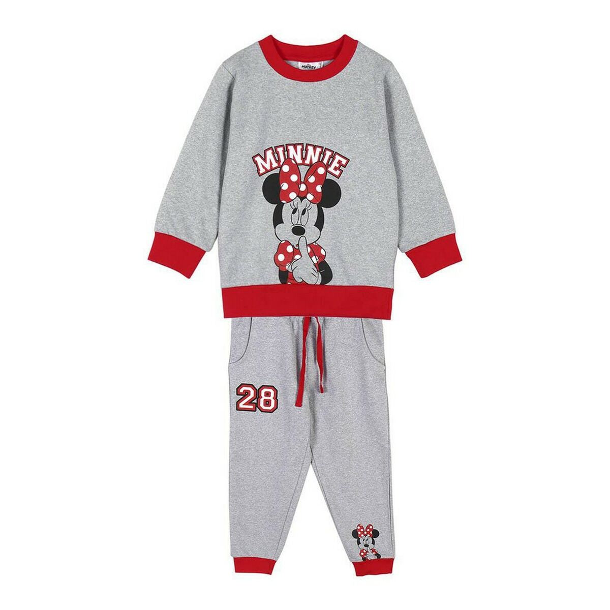 Minnie Mouse Kinder-Trainingsanzug in Grau