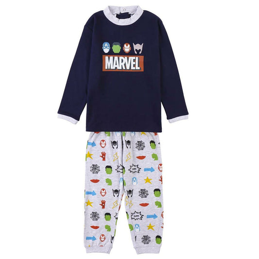 Kinderpyjama Marvel in Dunkelblau – Perfekt für kleine Superhelden