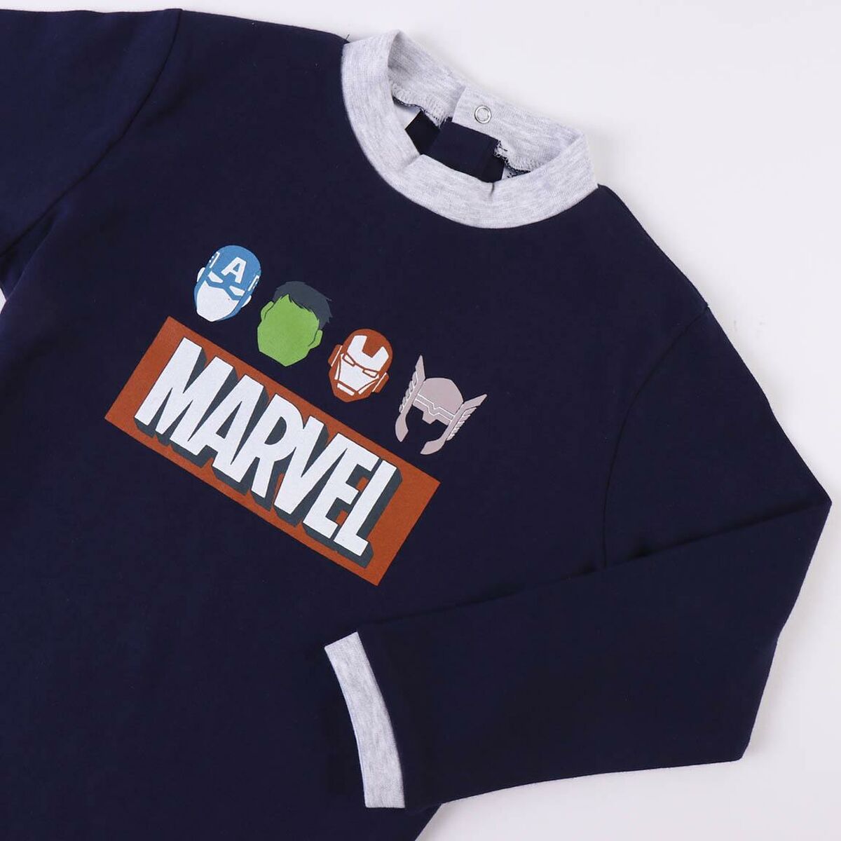 Kinderpyjama Marvel in Dunkelblau – Perfekt für kleine Superhelden