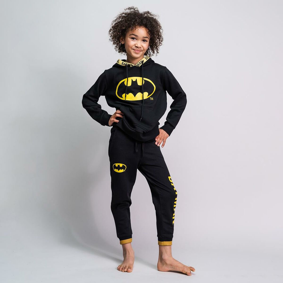 Batman Kinder-Trainingshose in Schwarz