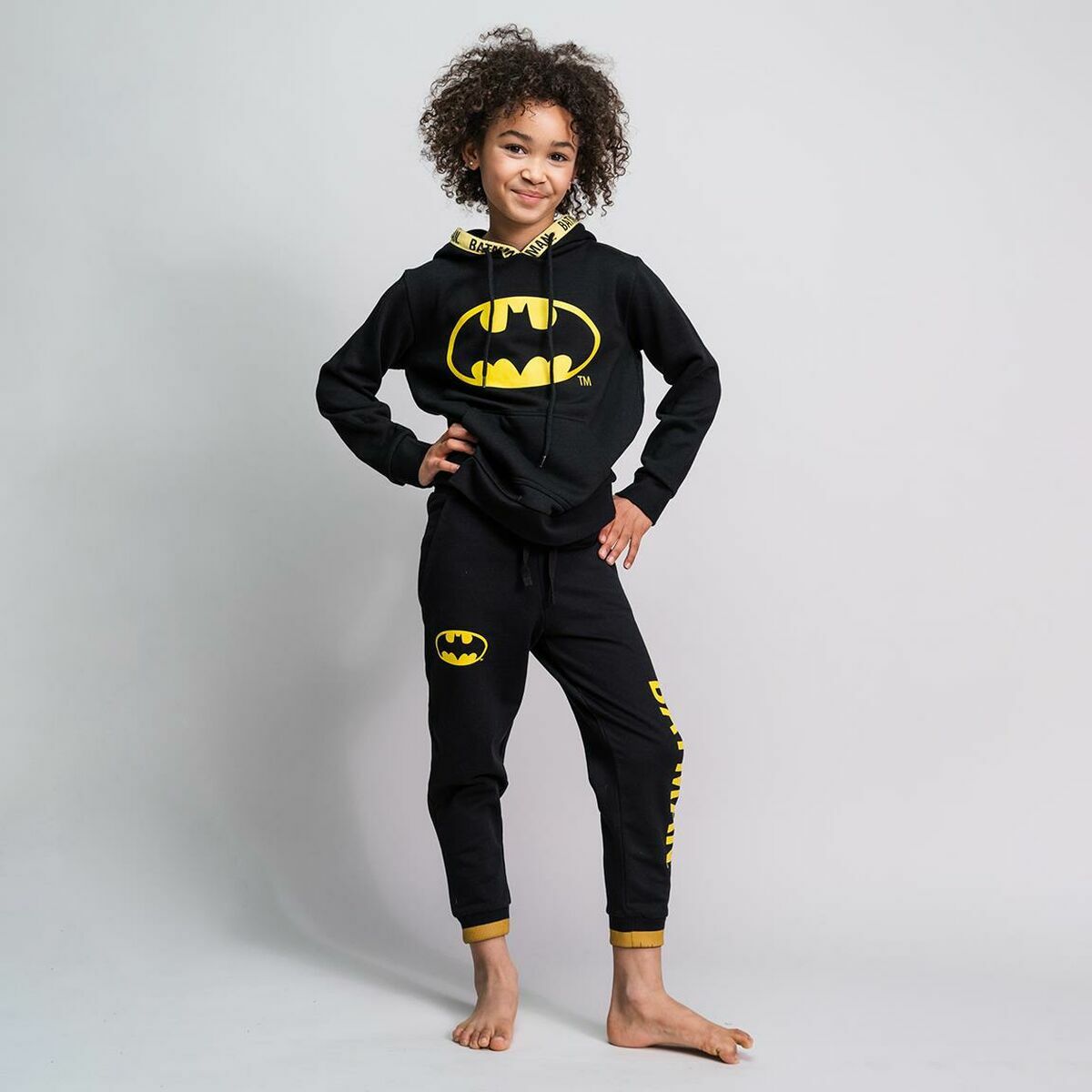 Batman Kinder-Trainingshose in Schwarz
