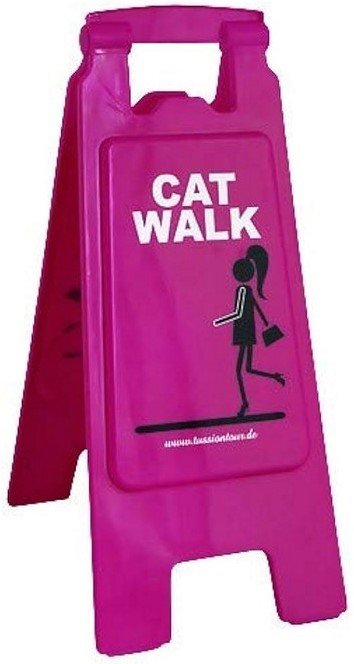 Flurschild "Cat Walk" 27x62 cm