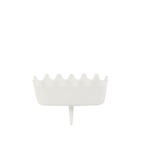 PAPSTAR Halter für Zahlenkerzen, weiß, 3,8x4,9 cm, stabil und dekorativ | Blister (1 Stück)