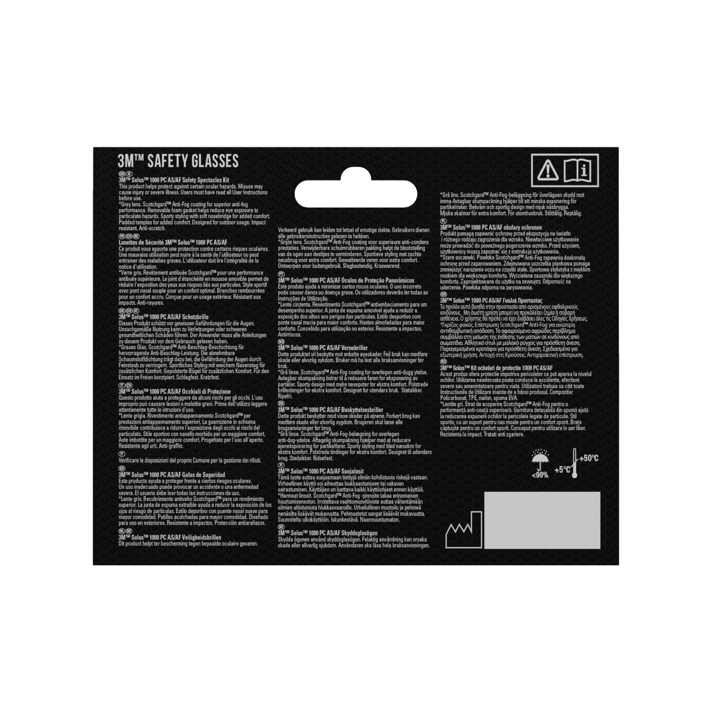 3M™ Solus™ Schutzbrille 1000, Scotchgard™ Protector Antibeschlag-Beschichtung, Grün/Schwarz mit aufsteckbarer Schaumstoffdichtung, graues Glas | Packung (1 Stück)
