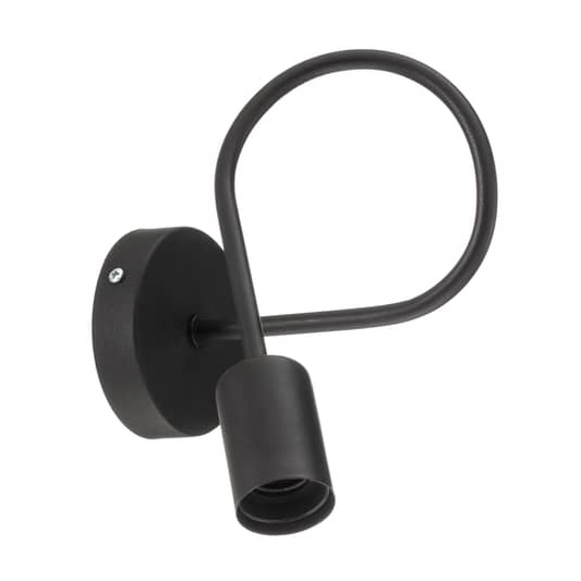 B-flokks Euluna Oxford veggljós, skrautleg vegglampi úr málmi, E27, í svörtu 