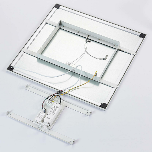 B-flokks Arcchio Tinus LED spjaldsljós í lofti, RGB, 62x62 cm, hvítt 