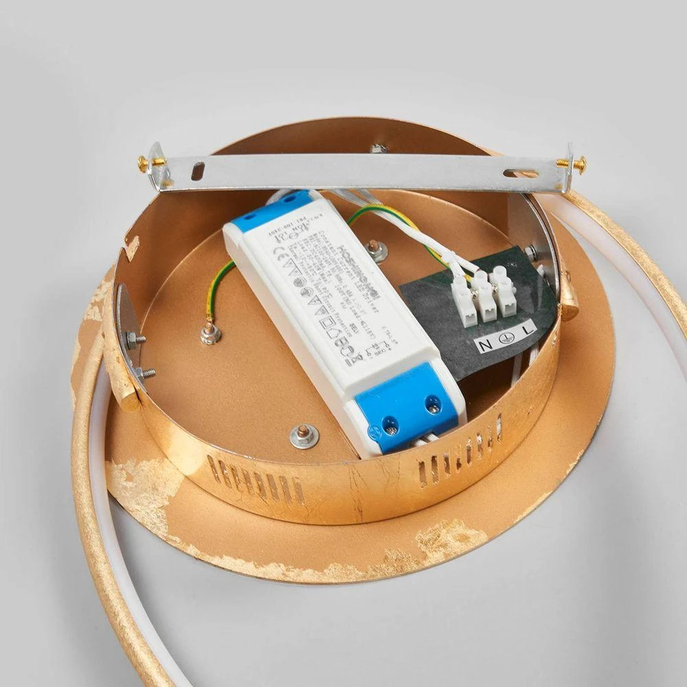 B-grade Lindby LED ceiling lamp Joline ceiling lamp light LED 33 W gold ø 74 cm 935 