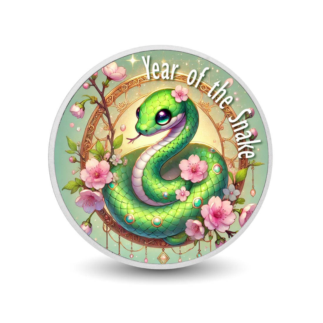 Year of the Snake - Blossoming Grace 1oz Silver Coin