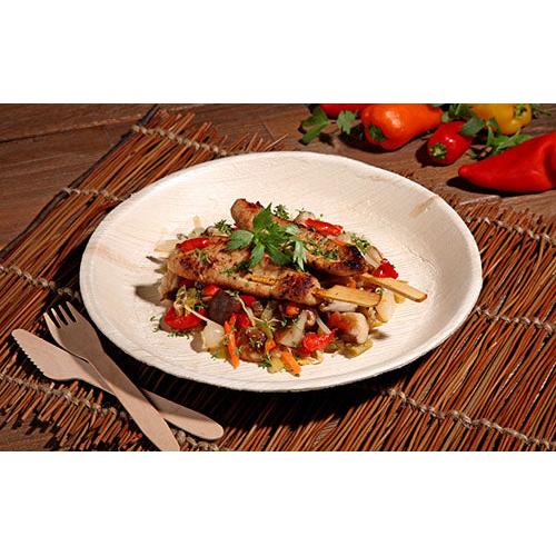 PAPSTAR 25 Teller, Palmblatt "pure" rund