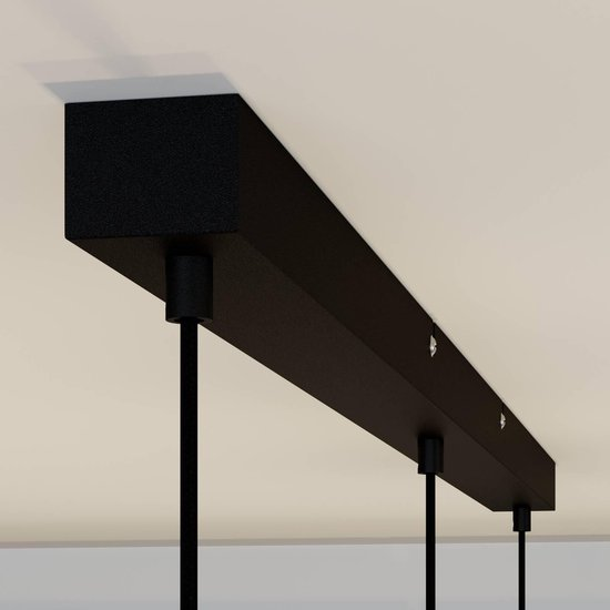 Hengilampi Lindby Sofian hengilampi ljósaperur 3 perur E27 reykgrár 