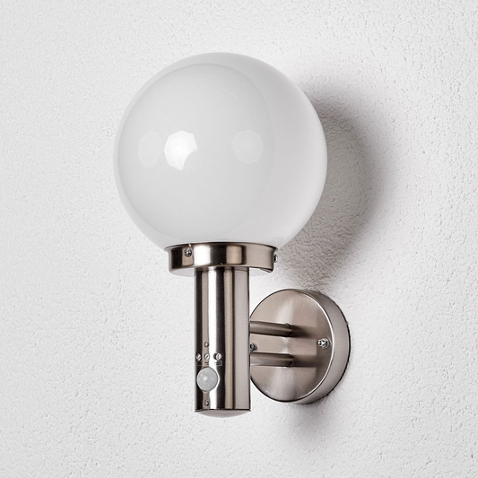 B-grade Lindby stainless steel outdoor wall light Nada outdoor light wall light motion sensor 55