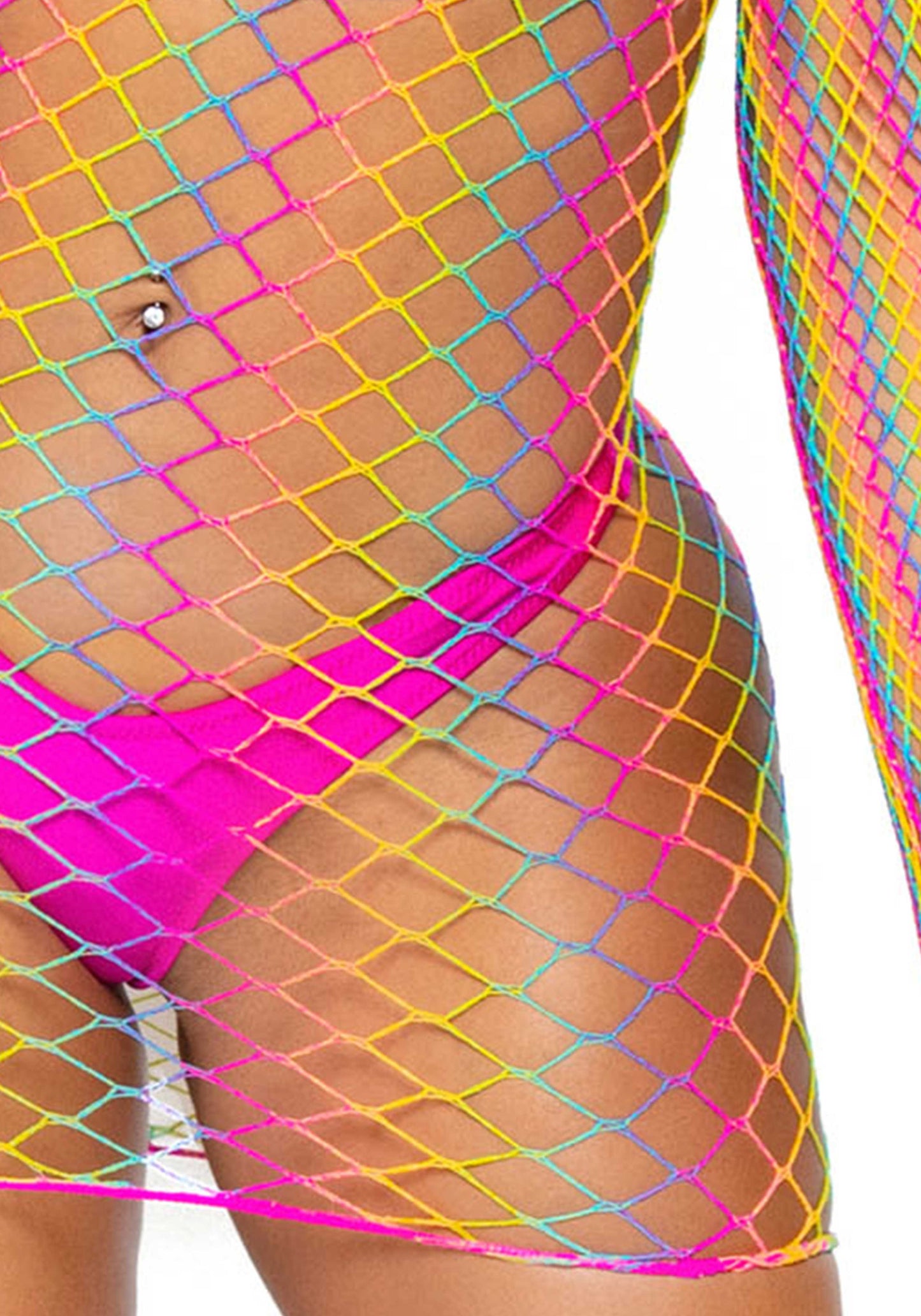 Rainbow Net Dress