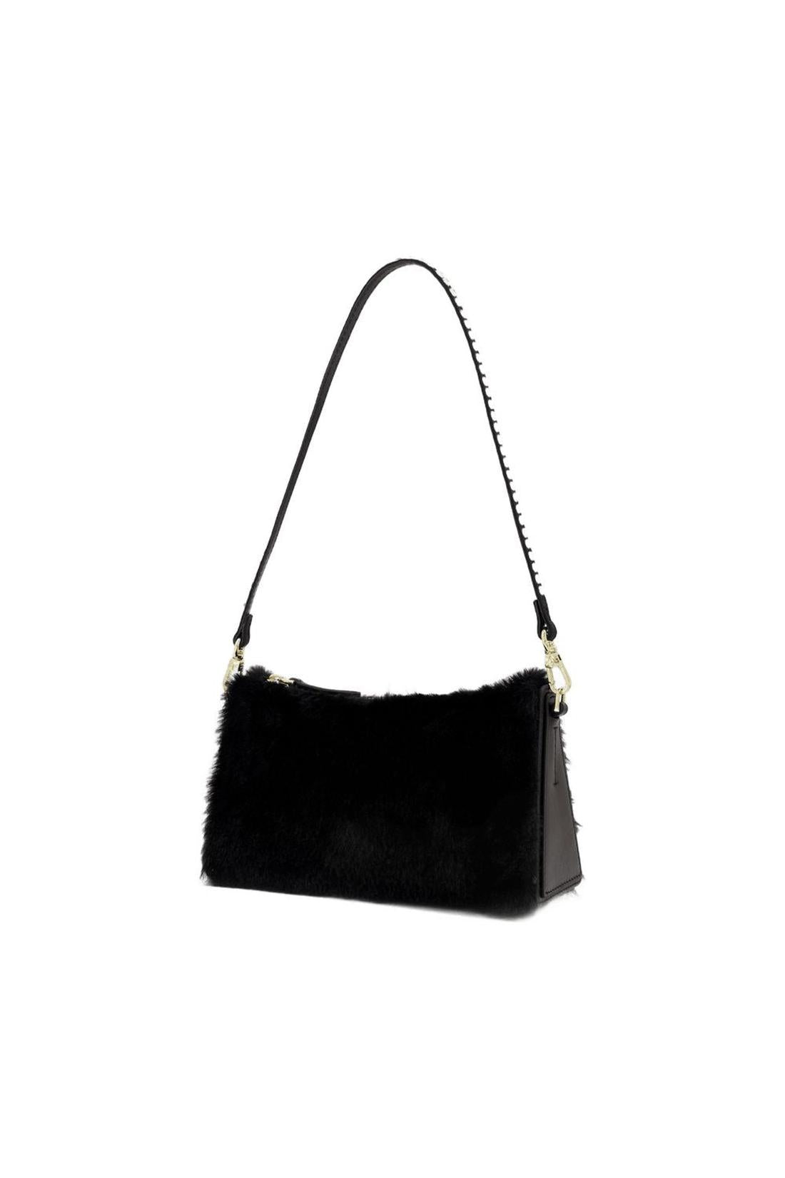 Mini Prism Bag aus Schwarz Leder