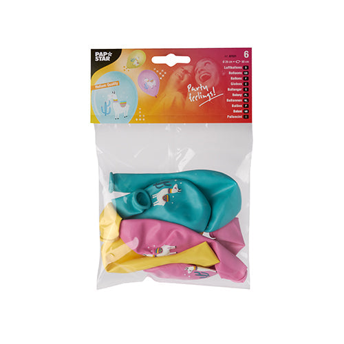 PAPSTAR 6 Luftballons farbig sortiert Ø 29 cm