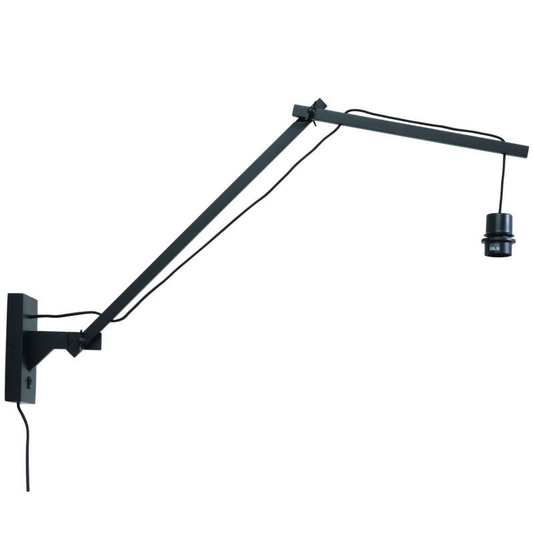 B-flokks Good&amp;Mojo veggljósakerfi, lampi, veggljós, svart, bambusviður, L Andes