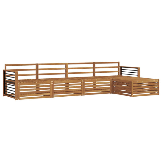 Outdoor-Sofagarnitur 5 pcs Natur