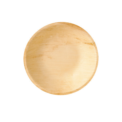 PAPSTAR 6 Schalen, Palmblatt "pure" rund 300 ml Ø 17,5 cm · 3,5 cm | Schrumpffolie (6 Stück)