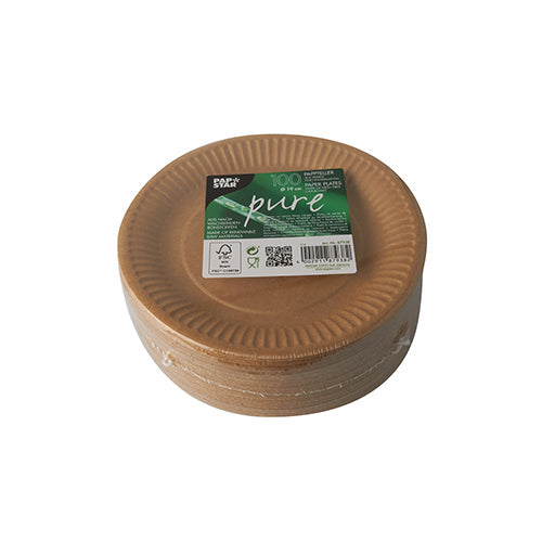 PAPSTAR 100 Teller, Pappe "pure" rund