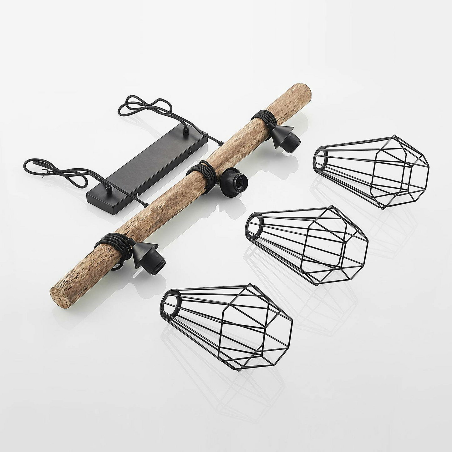 B-stock Lindby Eldarion hanging light hanging lamp lamp light 3 bulbs light black 935