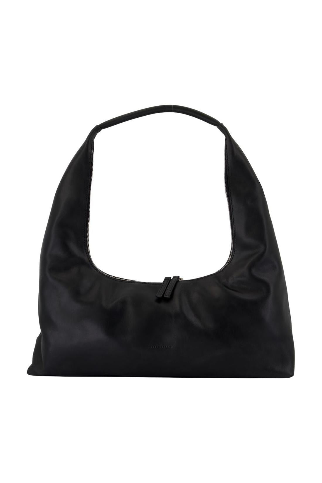 Hobo-Schultertasche Large - Margesherwood - Leder - Schwarz