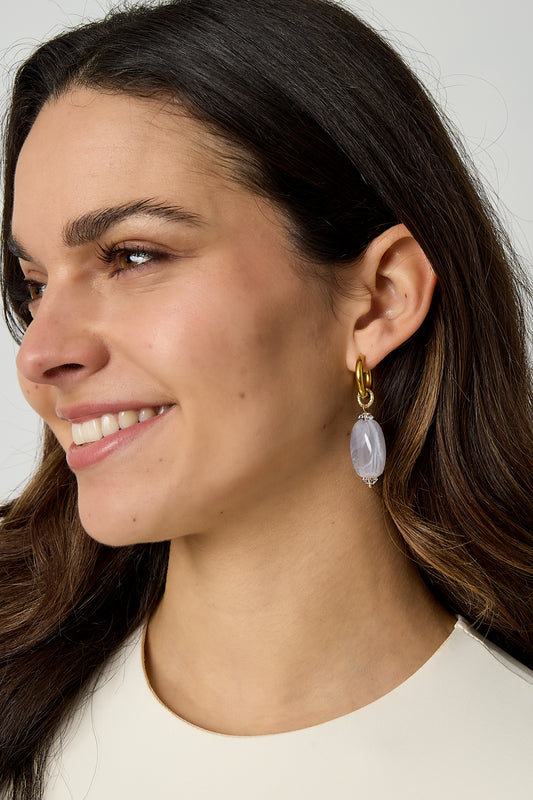 Ohrringe mit asymmetrischer Perle