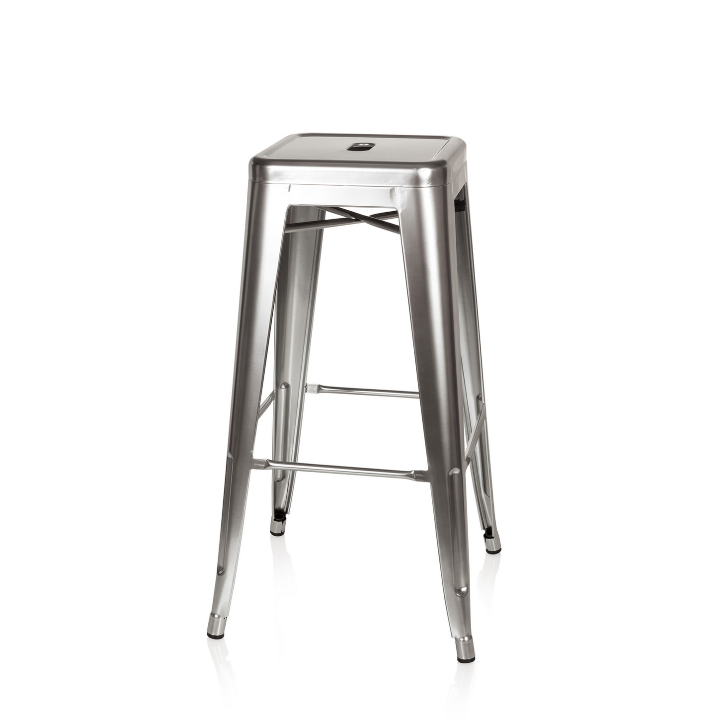 Hjh Office Vantaggio hár málmkenndur platínu barstóll, sætisstóll, húsgögn, á lager