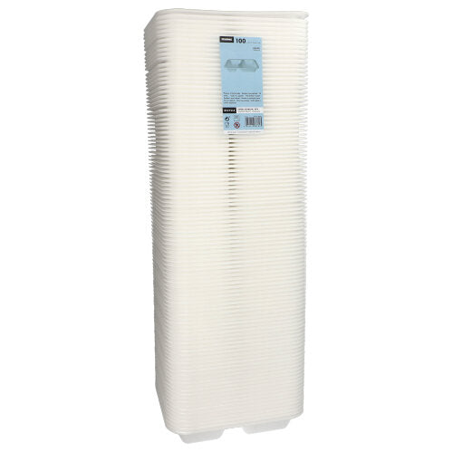 Starpak 100 Siegelschalen, XPS 2-geteilt weiss laminiert