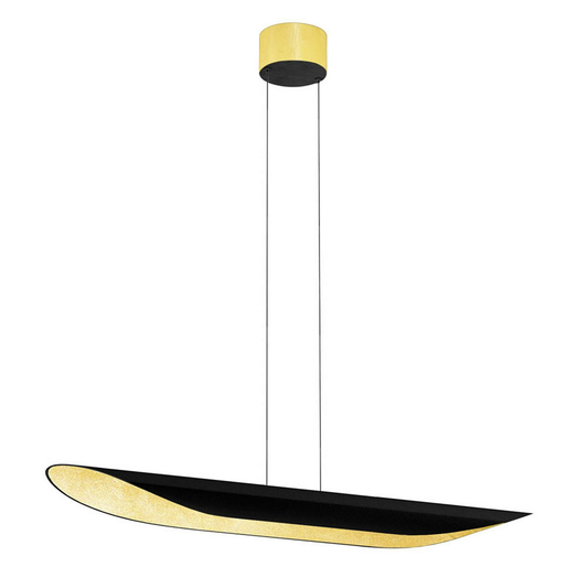 Bankamp Open Mind LED hengiljós frá B-flokki, loftlampi, ljós með gullblaði 