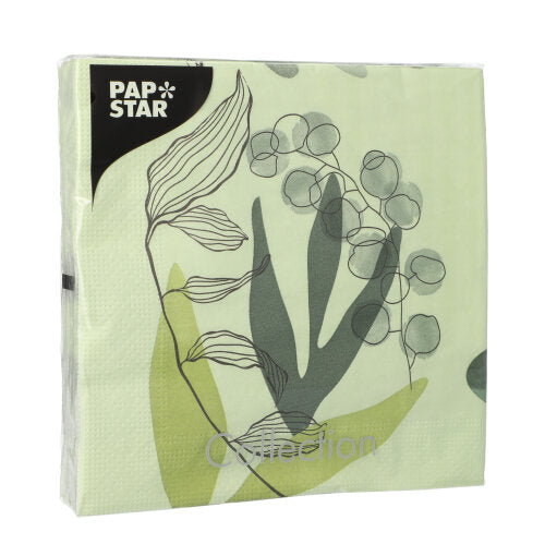 PAPSTAR 20 Servietten, 33 cm x 33 cm 3-lagig 1/4-Falz Design Set 3