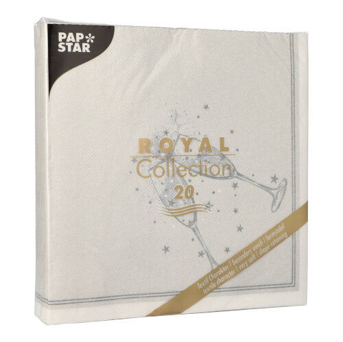 PAPSTAR 20 Servietten "ROYAL Collection" 1/4-Falz 40 cm x 40 cm