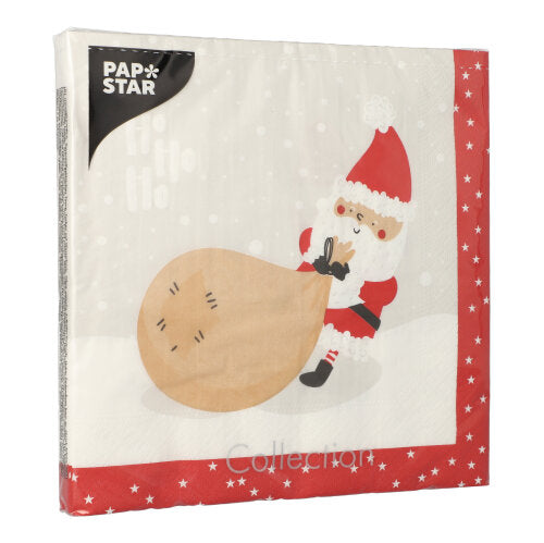 PAPSTAR 20 Servietten, 40 cm x 40 cm 3-lagig 1/4-Falz
