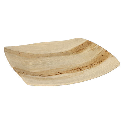 PAPSTAR 25 Teller, Palmblatt "pure" natur "QUADRATO"