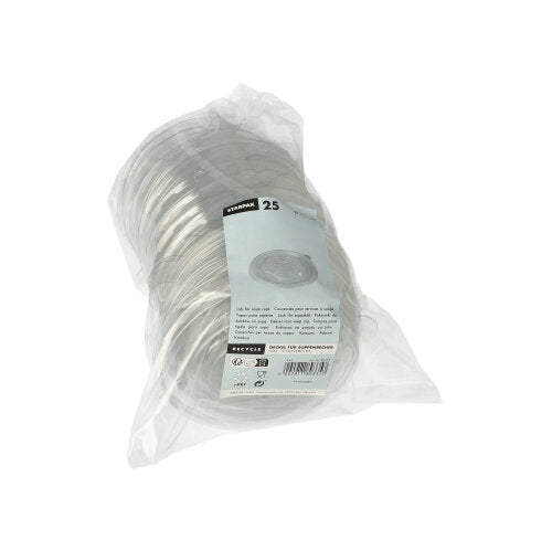 Starpak 25 Deckel für Suppenbecher R-PET rund
