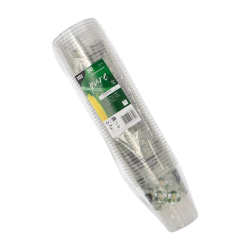 PAPSTAR 50 Trinkbecher PLA "Becher aus Mais"