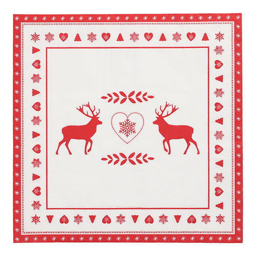 PAPSTAR 20 Servietten, 40 cm x 40 cm 3-lagig 1/4-Falz