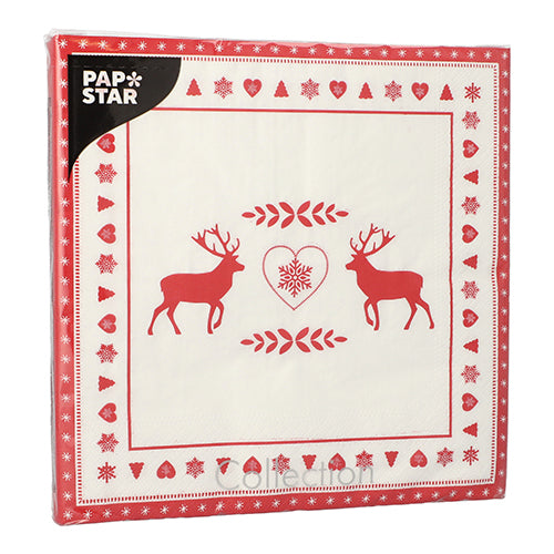 PAPSTAR 20 Servietten, 40 cm x 40 cm 3-lagig 1/4-Falz