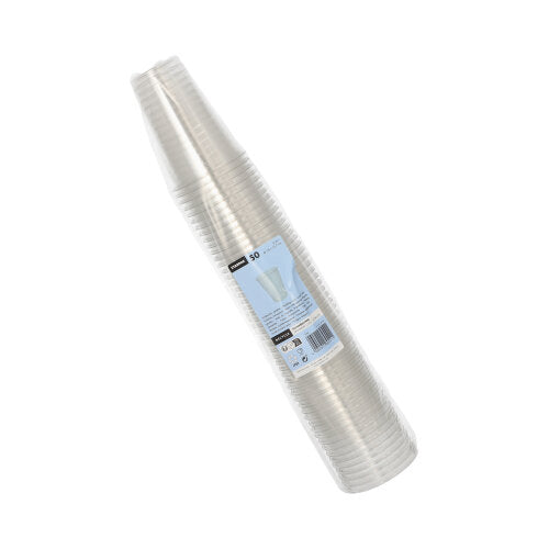 Starpak 50 Trinkbecher R-PET glasklar