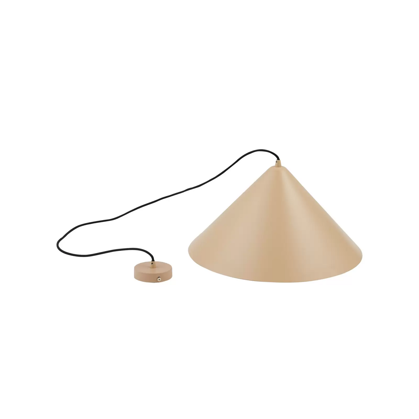 Lindby hengiljós í B-flokki, Clarine Beige, ø 50 cm, málmloftlampi, ljóskastari