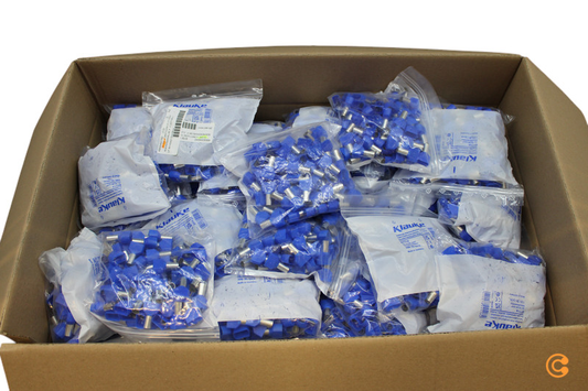 B-Ware Klauke 87714 16 Mm² Teilisoliert 100 St. Zwillings Aderendhülse 49 Sets