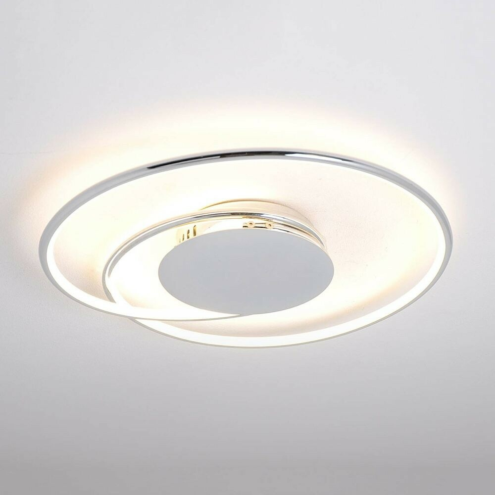 B-grade Lindby LED ceiling lamp Joline pendant lamp kitchen lamp 26 W ø 46cm white Ch844 