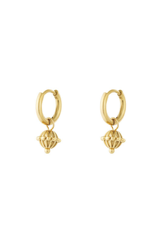 Ohrringe mit Globus-Charm