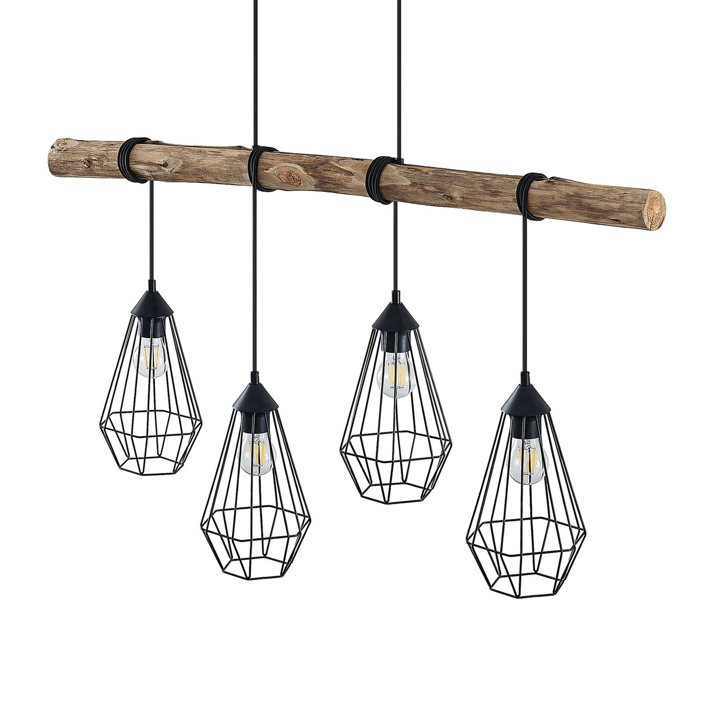 B-grade Lindby Eldarion pendant light, ceiling lamp, 4-light fixture, 414 