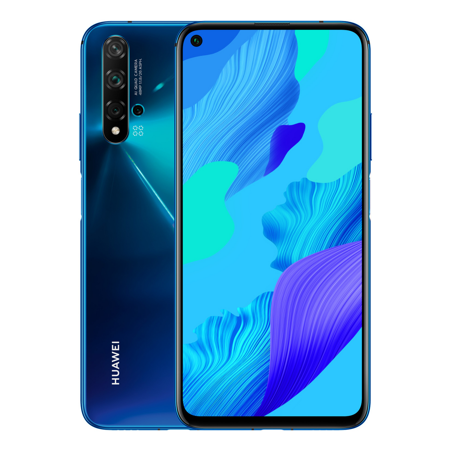 B-stock HUAWEI Nova 5T crush blue Dual Sim smartphone cell phone 128 GB 15.9 cm DEMO PRODUCT