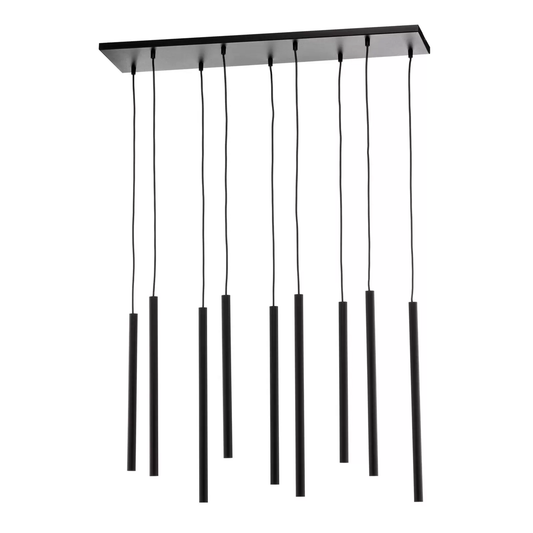 B-Ware Emibig Lighting Hängeleuchte Sid Hängelampe Deckenlampe G9 Neunflammig Schwarz