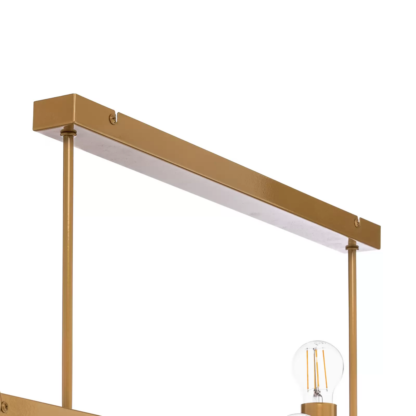 Eliza loftljós í B-flokki, átta ljós, gulllitað, E27.